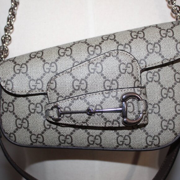 NEW Gucci GG Supreme Monogram 1955 Horsebit Mini Shoulder Bag 774209 - Picture 5 of 13